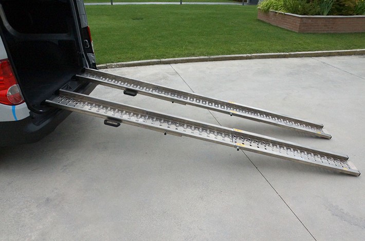 Removable ramps for vehicles